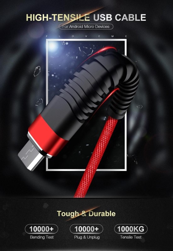 Judas J13 24.A Şarj Kablosu - Micro Usb Type-C Lightning - Mavi Kırmızı ...