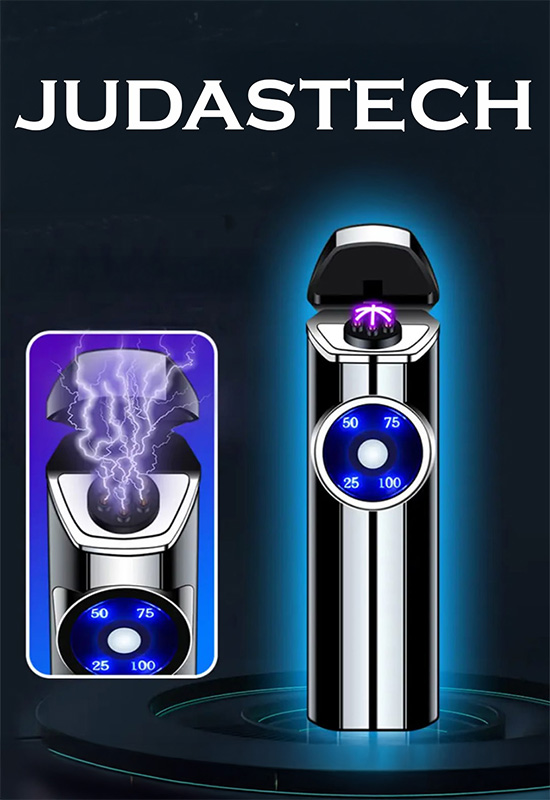 Judas K19 Usb Şarjlı 6 Arc Alevsiz Çakmak -New Style