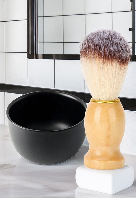 Qualis F7 Tıraş Fırçası + Paslanmaz Tıraş Kasesi