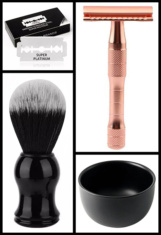 Qualis S29 Manuel Tıraş Makinesi + F2 Fırça + Kase + 5 Adet Platinum Yaprak Jilet